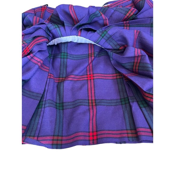 Vintage  Highland Crafts Royal Mile Scotland Purple Kilt & Day Jacket - Picture 9 of 16